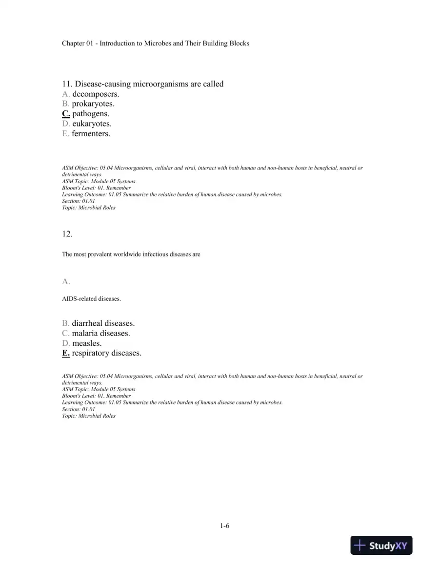 Test Bank For Microbiology Fundamentals: A Clinical Approach, 2nd Edition, page 7