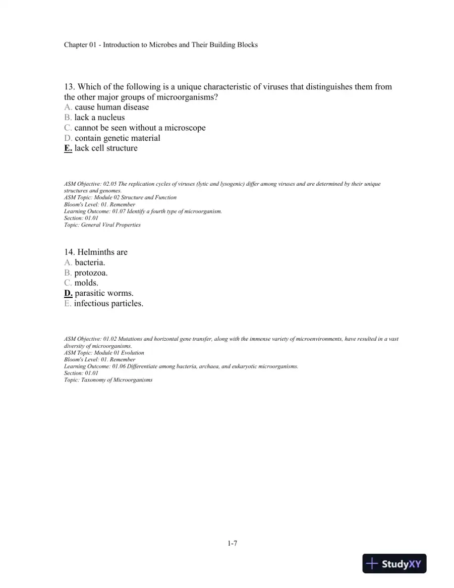 Test Bank For Microbiology Fundamentals: A Clinical Approach, 2nd Edition, page 8