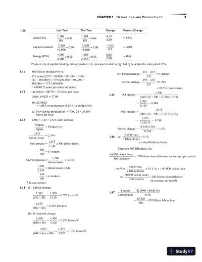 Operations Management: Sustainability and Supply Chain Management, Second Canadian Edition Solution Manual - Page 6 preview image