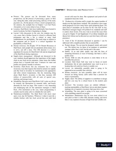 Operations Management: Sustainability and Supply Chain Management, Second Canadian Edition Solution Manual - Page 8 preview image