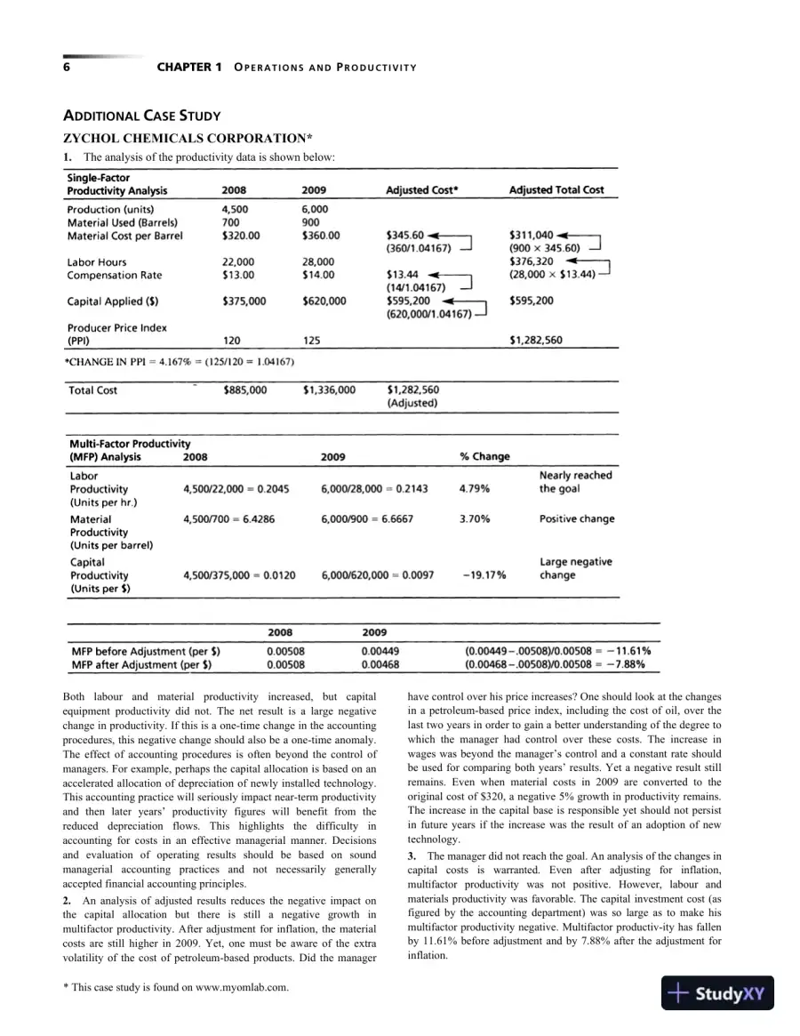 Operations Management: Sustainability and Supply Chain Management, Second Canadian Edition Solution Manual, page 9