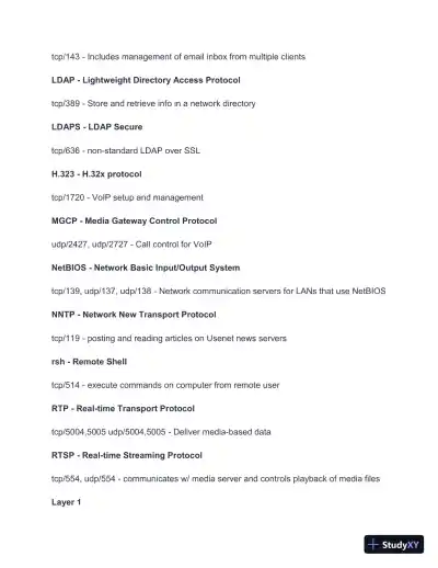 2024-2025 Network+ N10-008 Practice Exam with Answers (134 Solved Questions) - Page 4 preview image