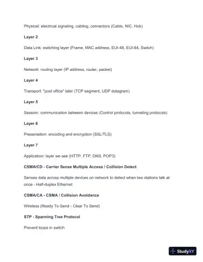 2024-2025 Network+ N10-008 Practice Exam with Answers (134 Solved Questions) - Page 5 preview image