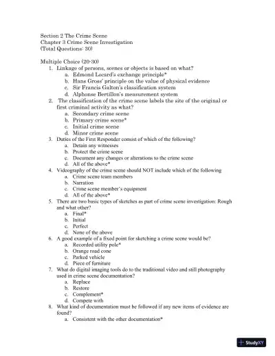 Test Bank For Forensic Science, 4th Edition - Page 14 preview image