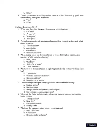 Test Bank For Forensic Science, 4th Edition - Page 16 preview image