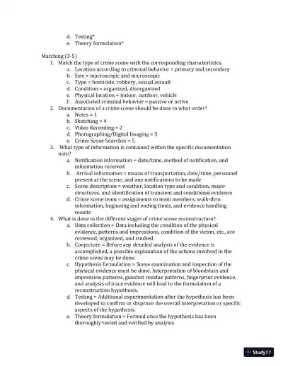 Test Bank For Forensic Science, 4th Edition - Page 17 preview image