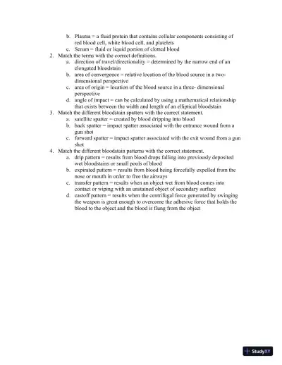 Test Bank For Forensic Science, 4th Edition - Page 22 preview image