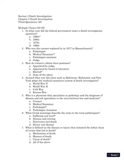 Test Bank For Forensic Science, 4th Edition - Page 23 preview image