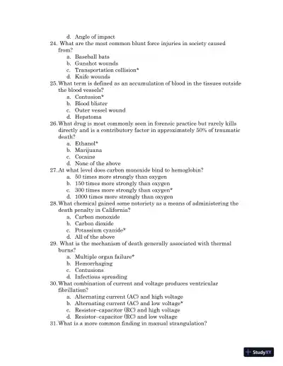 Test Bank For Forensic Science, 4th Edition - Page 26 preview image