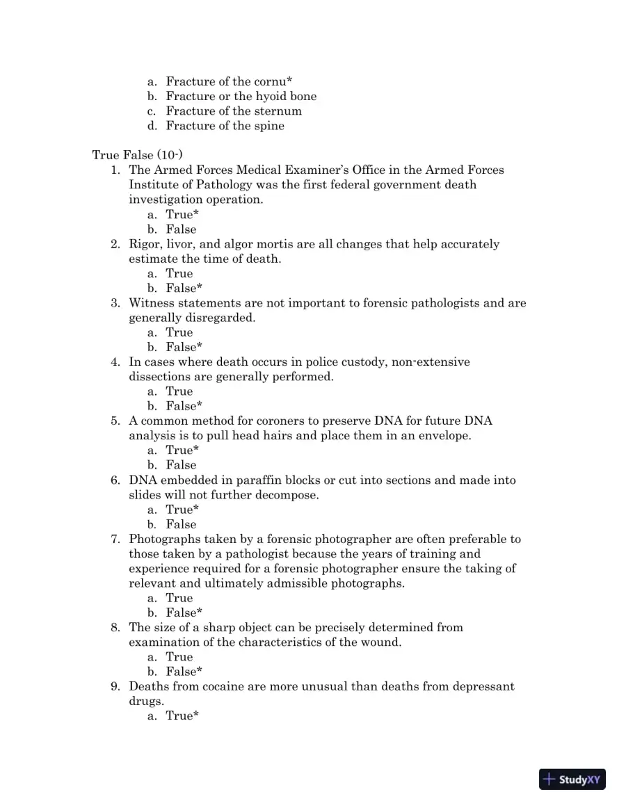 Test Bank For Forensic Science, 4th Edition, page 27