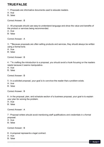 Test Bank For Essentials of Business Communication, 11th Edition - Page 1 preview image