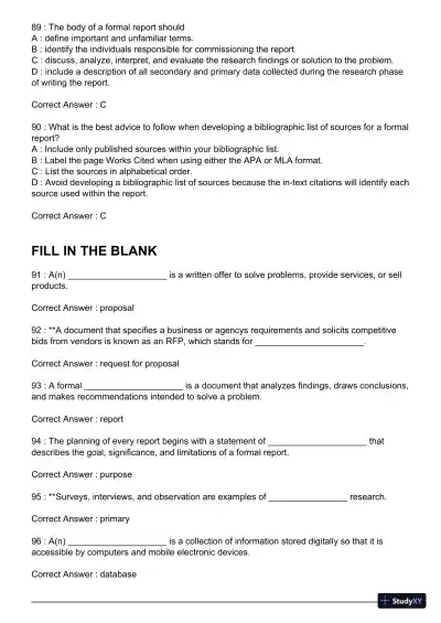 Test Bank For Essentials of Business Communication, 11th Edition - Page 15 preview image