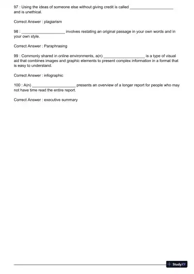 Test Bank For Essentials of Business Communication, 11th Edition - Page 16 preview image