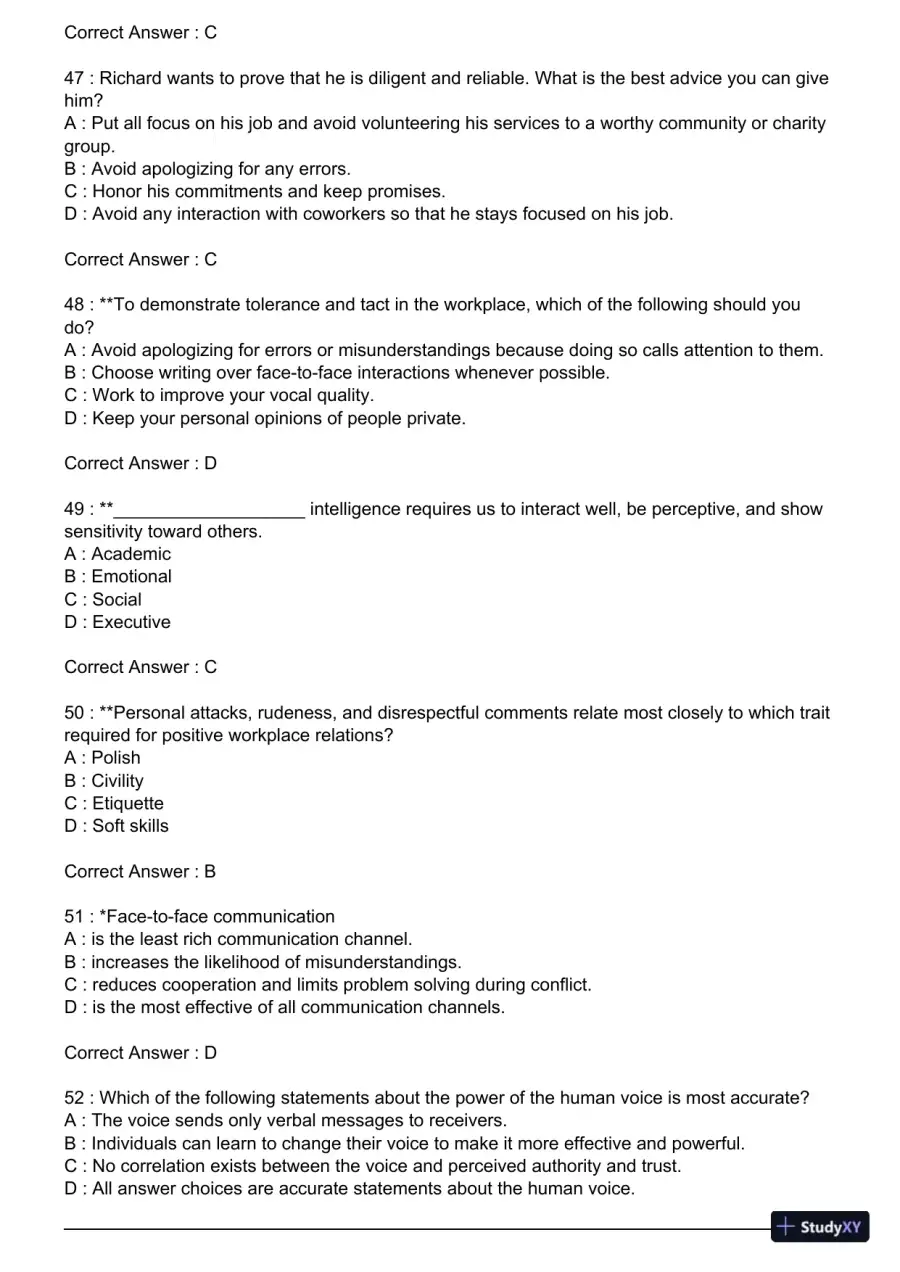 Test Bank For Essentials of Business Communication, 11th Edition, page 23