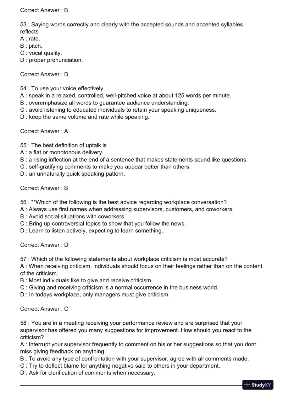 Test Bank For Essentials of Business Communication, 11th Edition, page 24