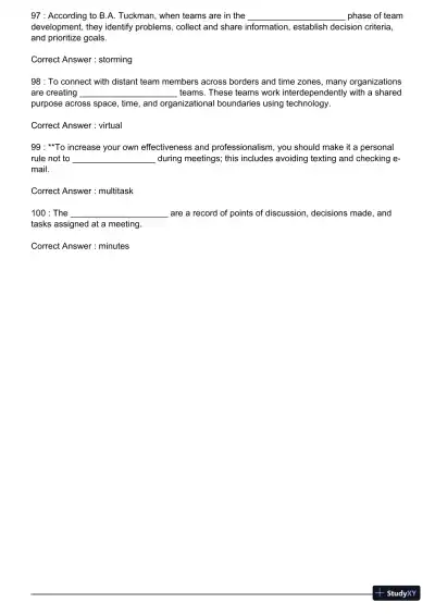 Test Bank For Essentials of Business Communication, 11th Edition - Page 31 preview image