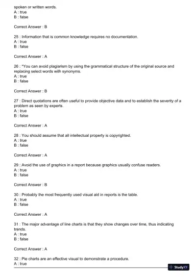 Test Bank For Essentials of Business Communication, 11th Edition - Page 5 preview image