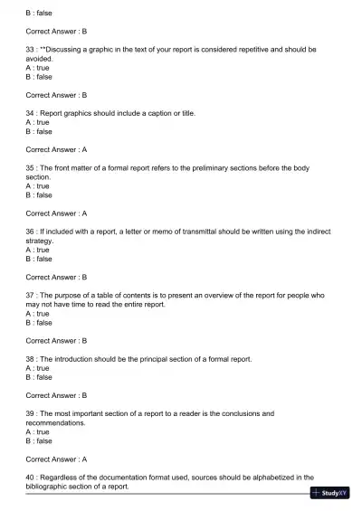 Test Bank For Essentials of Business Communication, 11th Edition - Page 6 preview image
