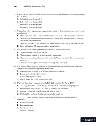 SHRM Society for Human Resource Management Complete Study Guide: SHRM-CP Exam and SHRM-SCP Exam (2022) - Page 31 preview image