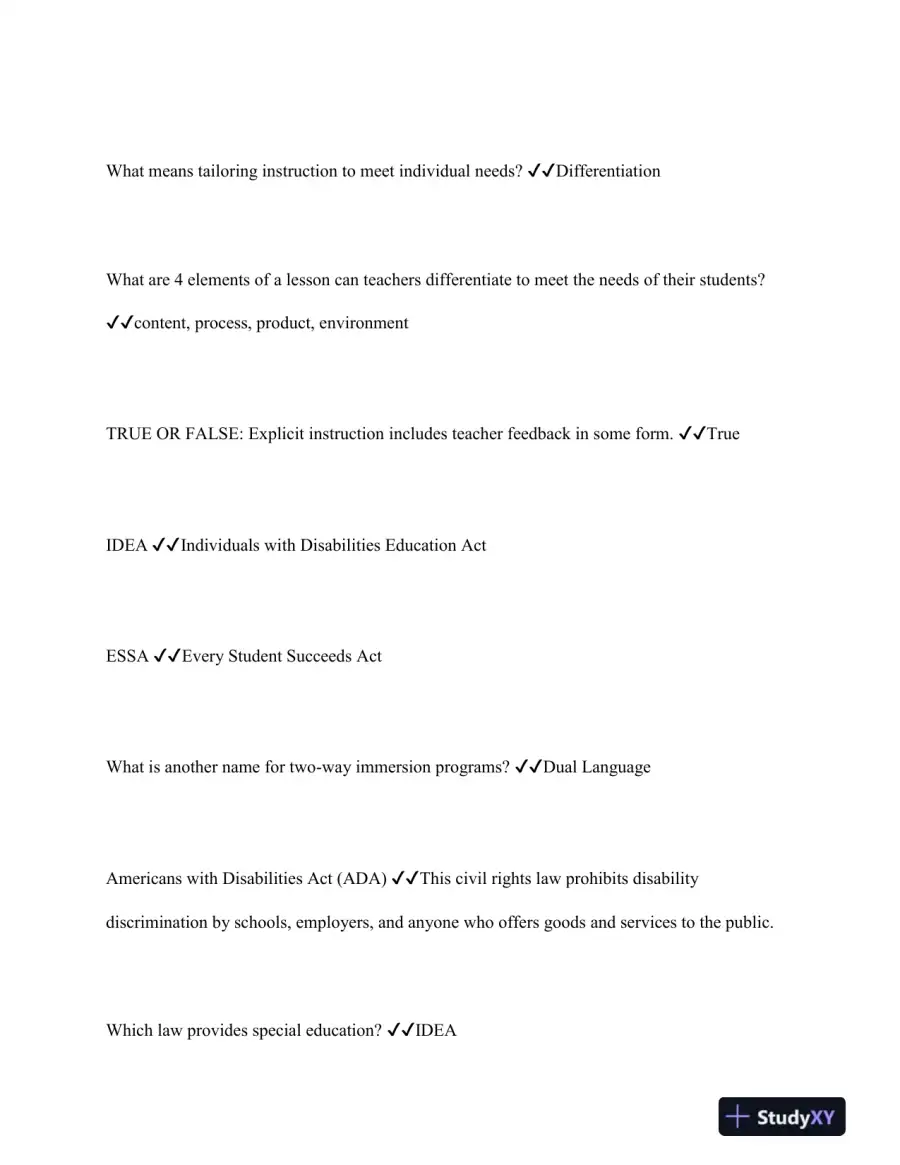 WGU Education Practice Exam With Answers (243 Solved Questions), page 14