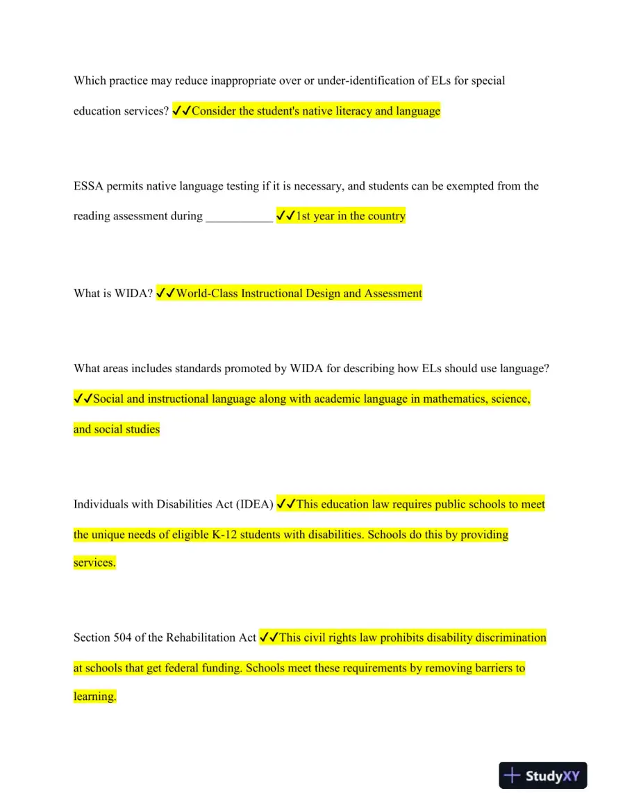 WGU Education Practice Exam With Answers (243 Solved Questions), page 3