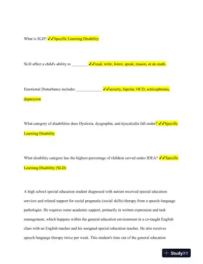 WGU Education Practice Exam With Answers (243 Solved Questions) - Page 5 preview image