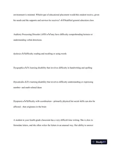 WGU Education Practice Exam With Answers (243 Solved Questions) - Page 6 preview image