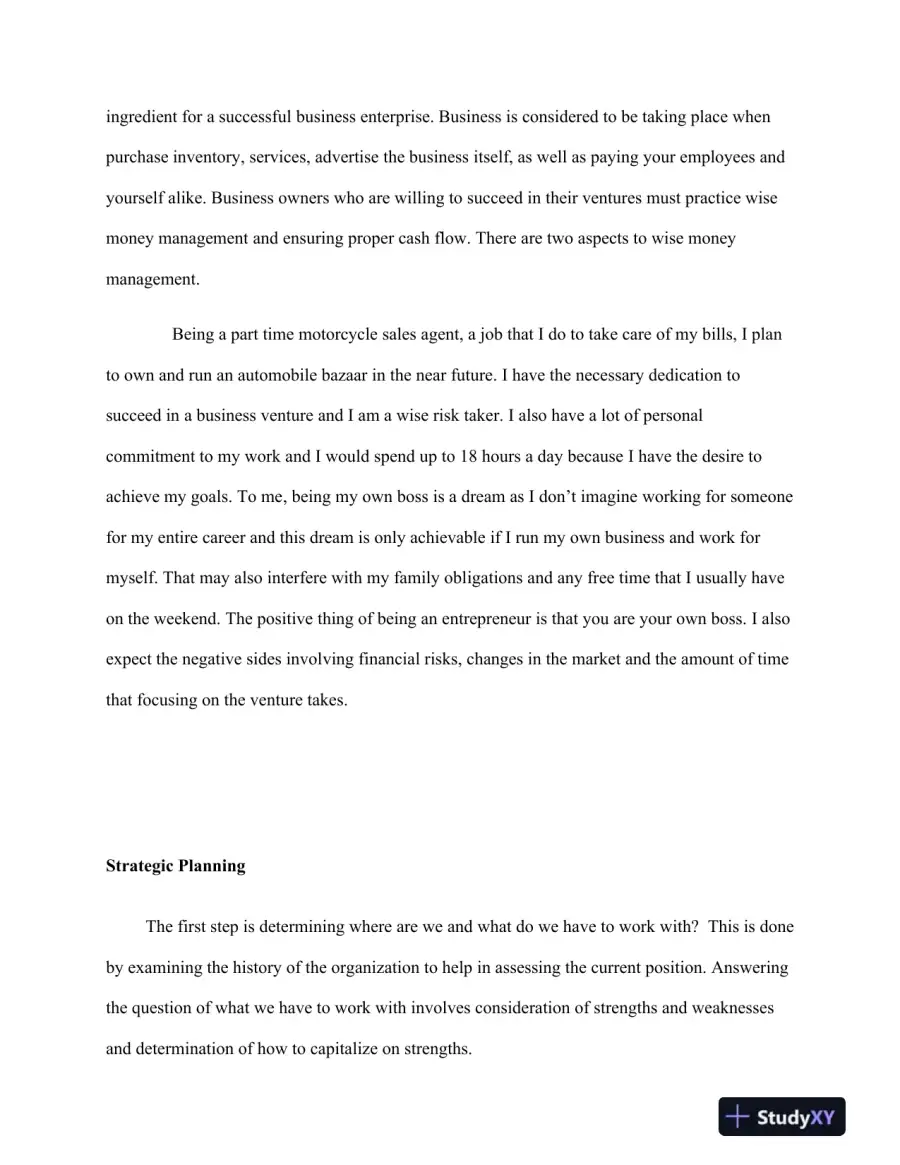 BUS402 Discussion: Entrepreneurship and Business Management: Strategies, Challenges, and Best Practices, page 4