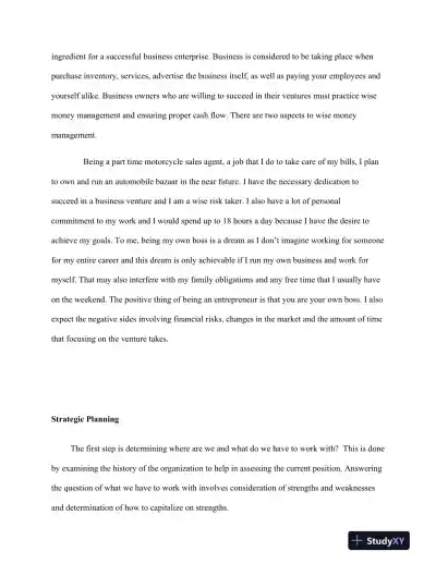 BUS402 Discussion: Entrepreneurship and Business Management: Strategies, Challenges, and Best Practices - Page 4 preview image