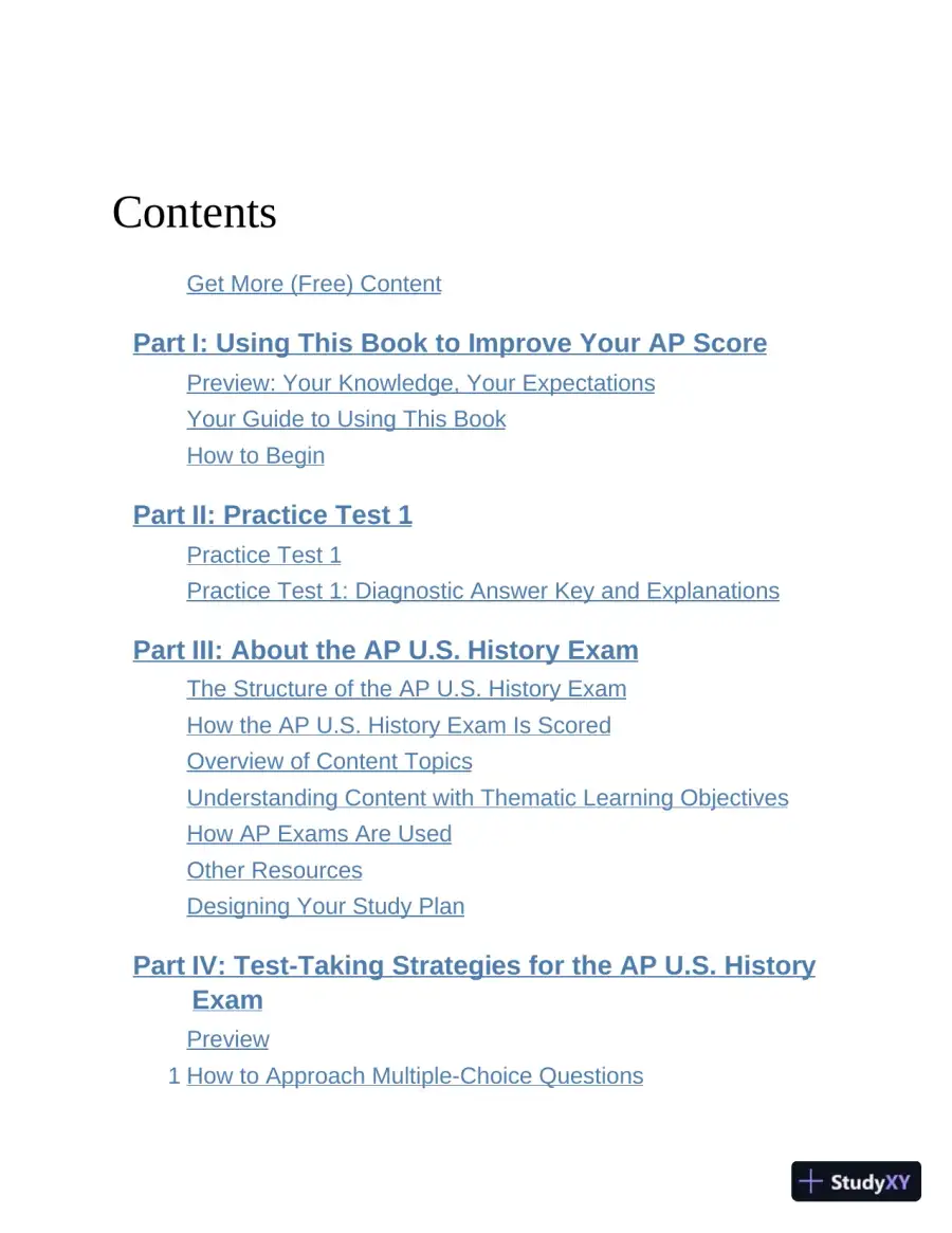 Princeton Review AP U.S. History Prep : 3 Practice Tests + Complete Content Review (2023), page 7