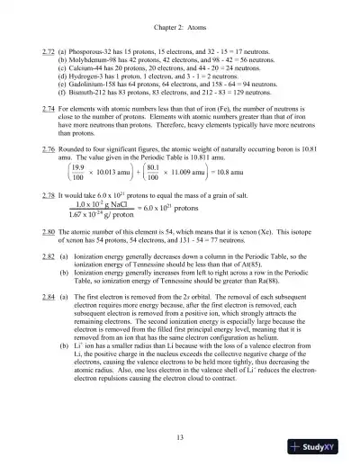 Solution Manual For Introduction to General, Organic, and Biochemistry, 12th Edition - Page 14 preview image