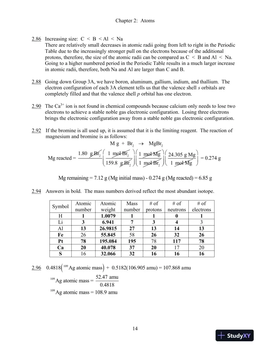 Solution Manual For Introduction to General, Organic, and Biochemistry, 12th Edition, page 15