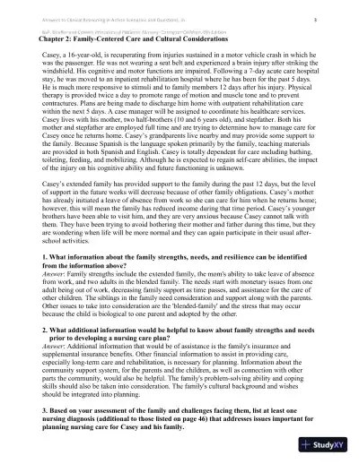 Solution Manual for Principles of Pediatric Nursing Caring for Children, 6th Edition - Page 4 preview image