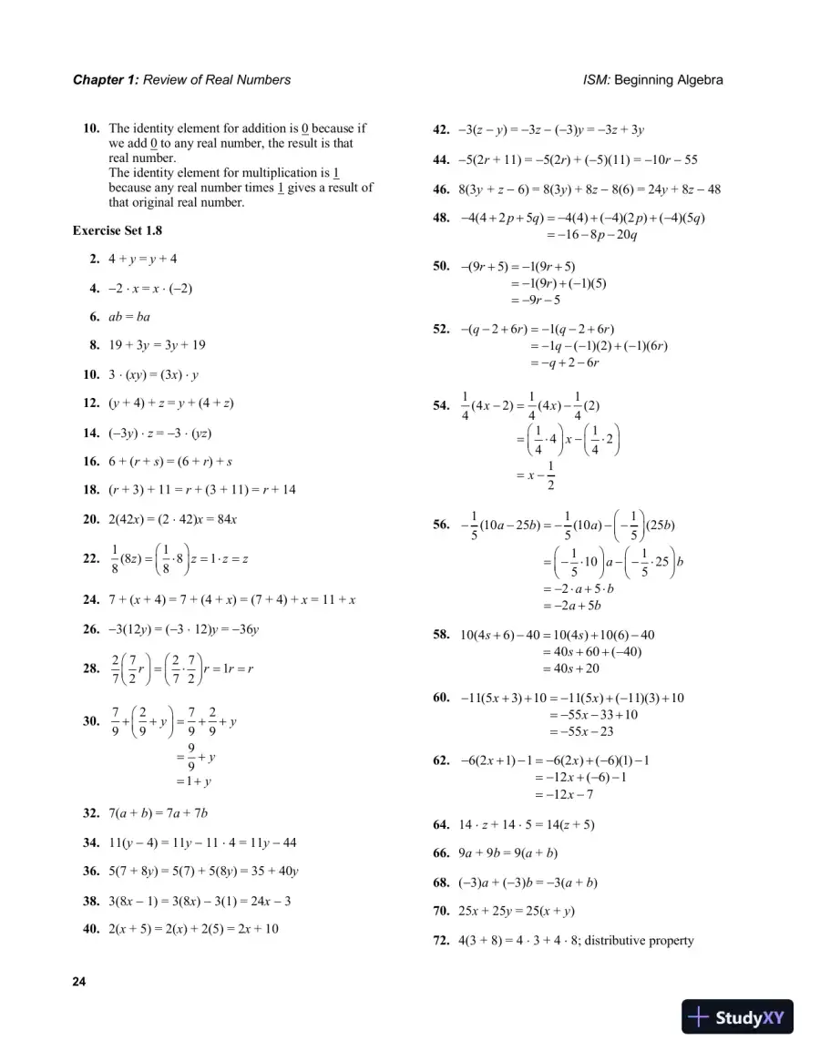 Solution Manual for Beginning Algebra, 7th Edition, page 27