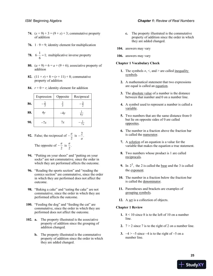 Solution Manual for Beginning Algebra, 7th Edition, page 28