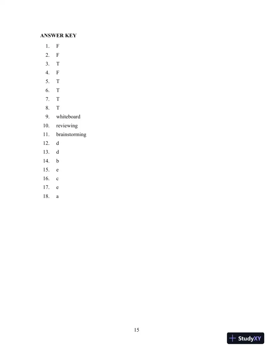 Technical Communication, 14th Edition Test Bank, page 19