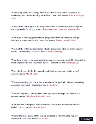 2021-2024 ISSA Final Real Exam with Answers (177 Solved Questions) - Page 10 preview image