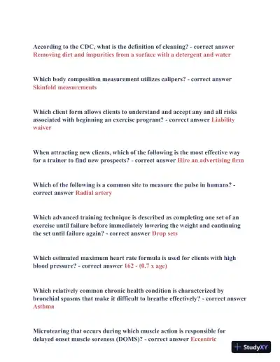 2021-2024 ISSA Final Real Exam with Answers (177 Solved Questions) - Page 4 preview image