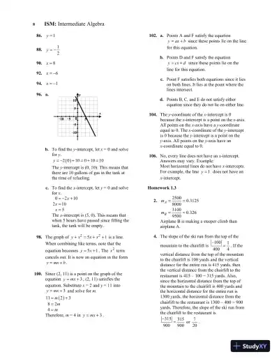 Solution Manual for Intermediate Algebra Functions and Authentic Applications, 6th Edition - Page 13 preview image
