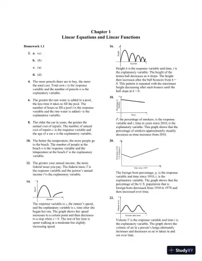 Solution Manual for Intermediate Algebra Functions and Authentic Applications, 6th Edition - Page 6 preview image