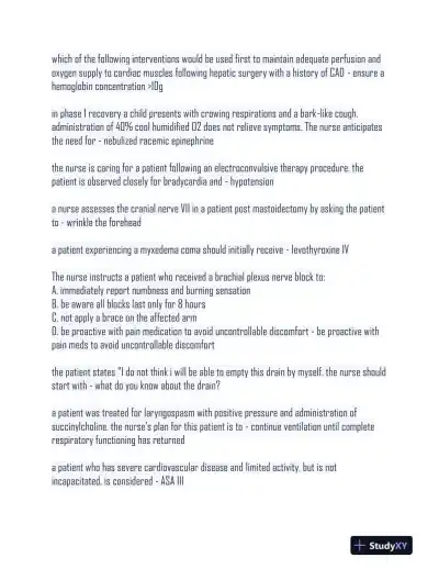 CPAN Pharmacology Practice Exam With Answers (159 Solved Questions) - Page 5 preview image