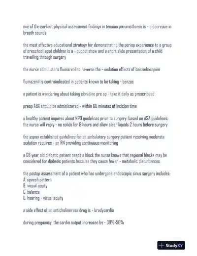 CPAN Pharmacology Practice Exam With Answers (159 Solved Questions) - Page 6 preview image
