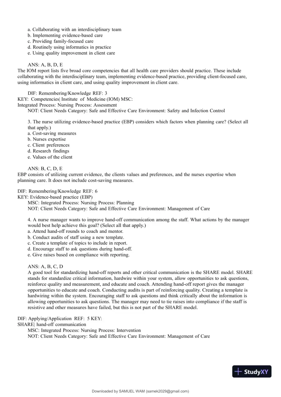 Test Bank for Medical-Surgical Nursing: Concepts for Interprofessional Collaborative Care, 9th Edition (Chapters 1-74), page 10