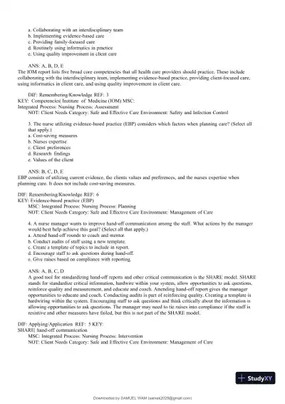 Test Bank for Medical-Surgical Nursing: Concepts for Interprofessional Collaborative Care, 9th Edition (Chapters 1-74) - Page 10 preview image