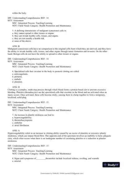 Test Bank for Medical-Surgical Nursing: Concepts for Interprofessional Collaborative Care, 9th Edition (Chapters 1-74) - Page 12 preview image