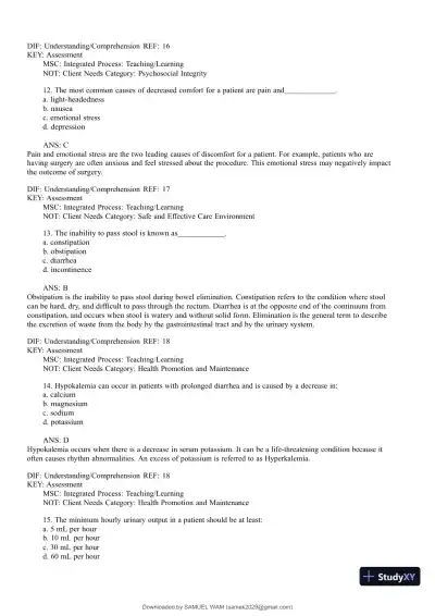 Test Bank for Medical-Surgical Nursing: Concepts for Interprofessional Collaborative Care, 9th Edition (Chapters 1-74) - Page 14 preview image
