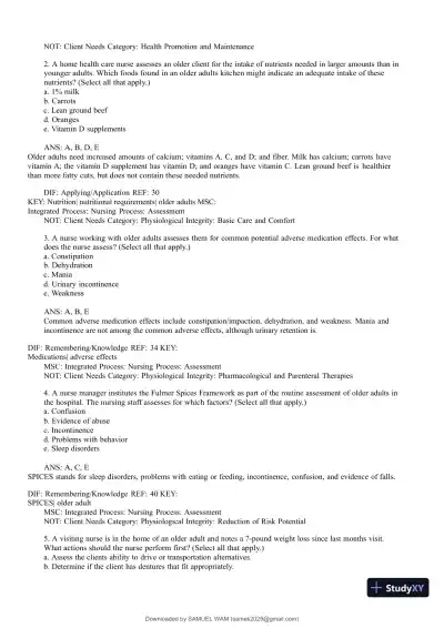 Test Bank for Medical-Surgical Nursing: Concepts for Interprofessional Collaborative Care, 9th Edition (Chapters 1-74) - Page 21 preview image