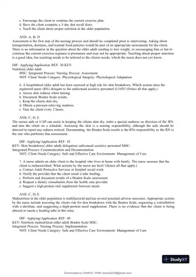 Test Bank for Medical-Surgical Nursing: Concepts for Interprofessional Collaborative Care, 9th Edition (Chapters 1-74) - Page 22 preview image