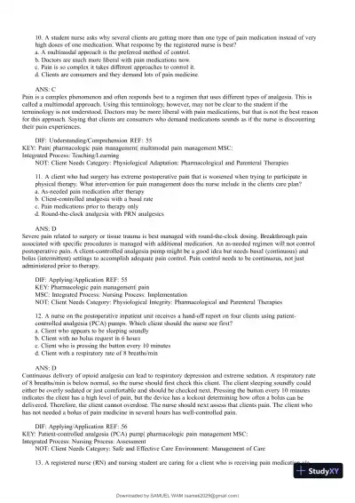 Test Bank for Medical-Surgical Nursing: Concepts for Interprofessional Collaborative Care, 9th Edition (Chapters 1-74) - Page 26 preview image
