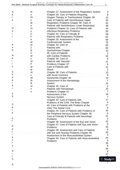 Test Bank for Medical-Surgical Nursing: Concepts for Interprofessional Collaborative Care, 9th Edition (Chapters 1-74) - Page 3 preview image
